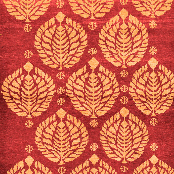 Machine Washable Abstract Orange Modern Area Rugs, wshabs159org