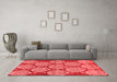 Modern Red Washable Rugs