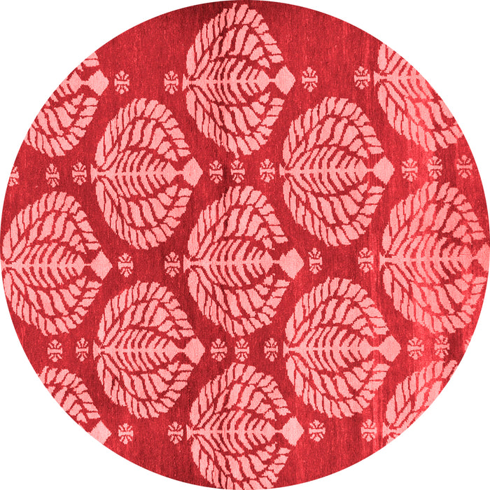 Machine Washable Abstract Red Modern Rug, wshabs159red