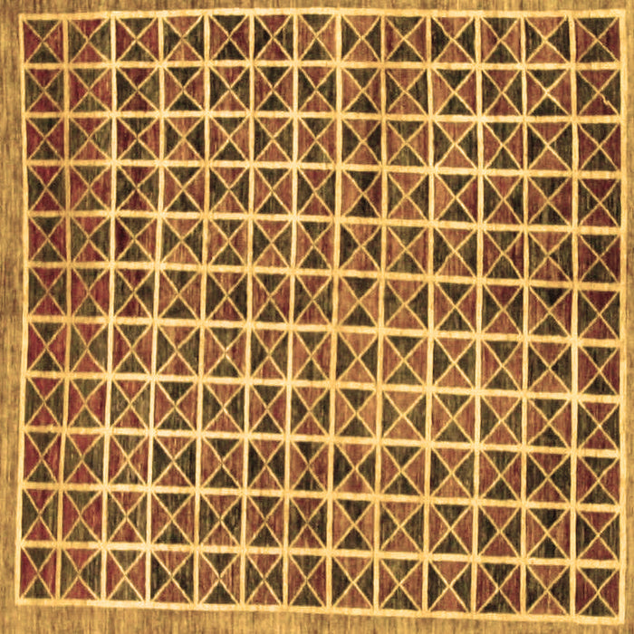 Square Oriental Brown Modern Rug, abs15brn