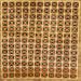 Square Machine Washable Abstract Yellow Rug, wshabs15