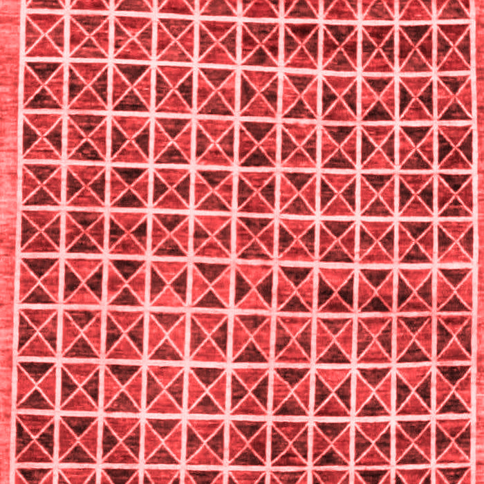 Machine Washable Oriental Red Modern Rug, wshabs15red