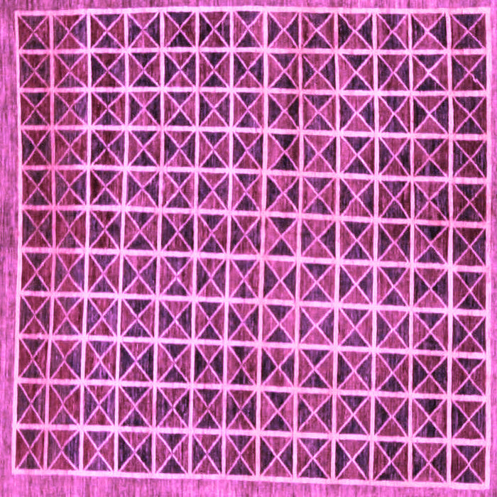 Square Machine Washable Oriental Purple Modern Area Rugs, wshabs15pur