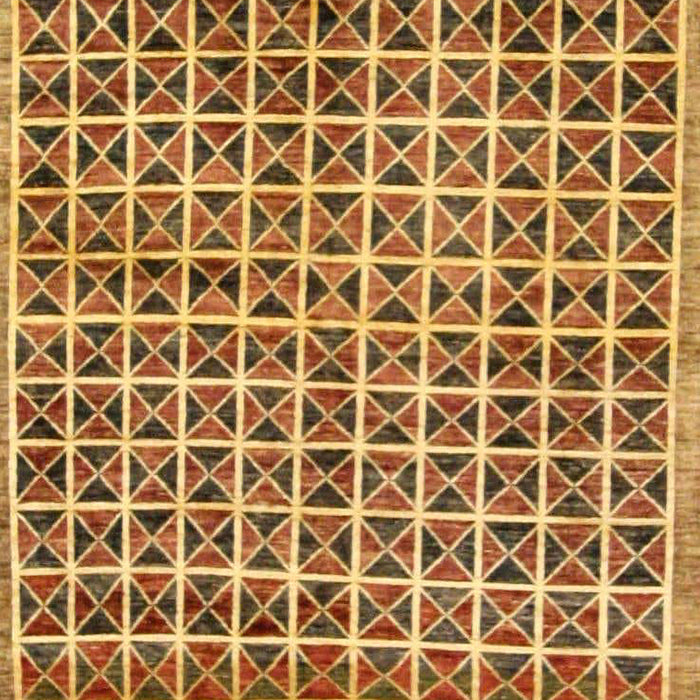 Machine Washable Abstract Yellow Rug, wshabs15