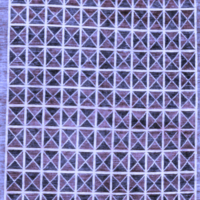 Machine Washable Oriental Blue Modern Rug, wshabs15blu