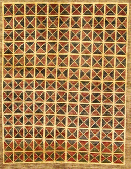 Abstract Yellow Oriental Rug, abs15