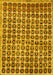 Oriental Yellow Modern Rug, abs15yw