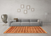 Machine Washable Oriental Orange Modern Rug, wshabs15org