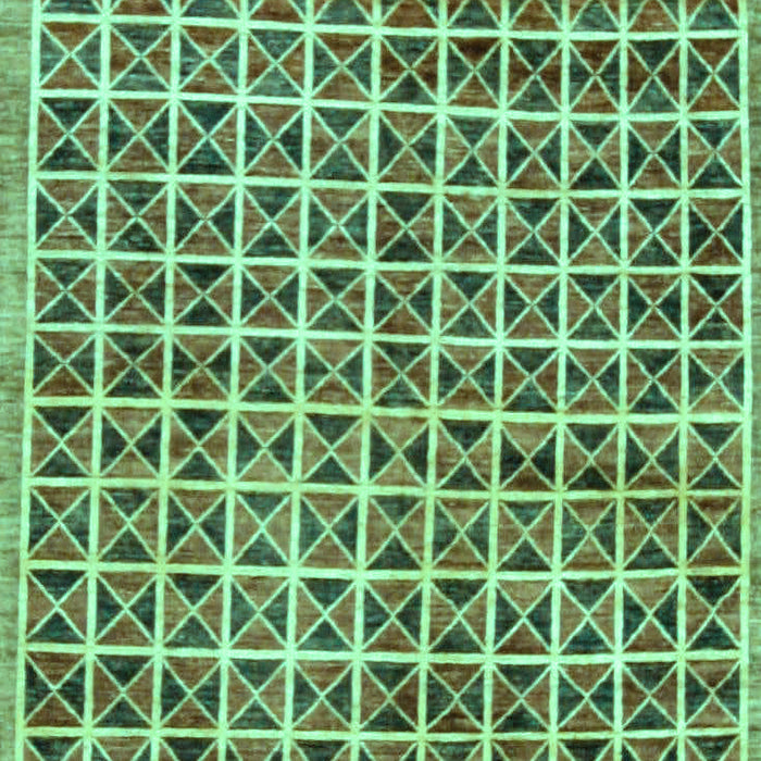 Machine Washable Oriental Turquoise Modern Area Rugs, wshabs15turq