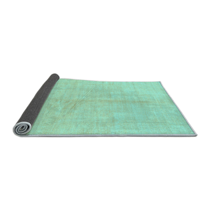 Sideview of Solid Light Blue Modern Rug, abs1600lblu