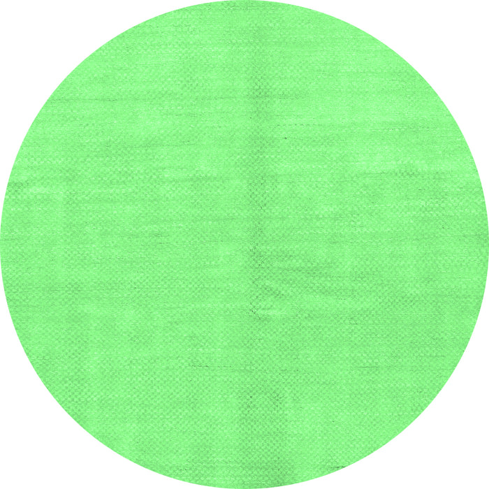 Round Solid Emerald Green Modern Rug, abs1600emgrn