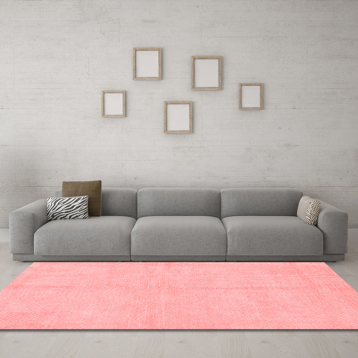 Modern Red Washable Rugs