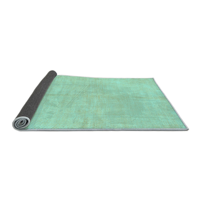 Sideview of Solid Light Blue Modern Rug, abs1601lblu