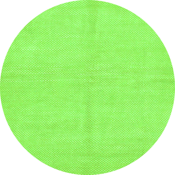 Round Solid Green Modern Rug, abs1601grn