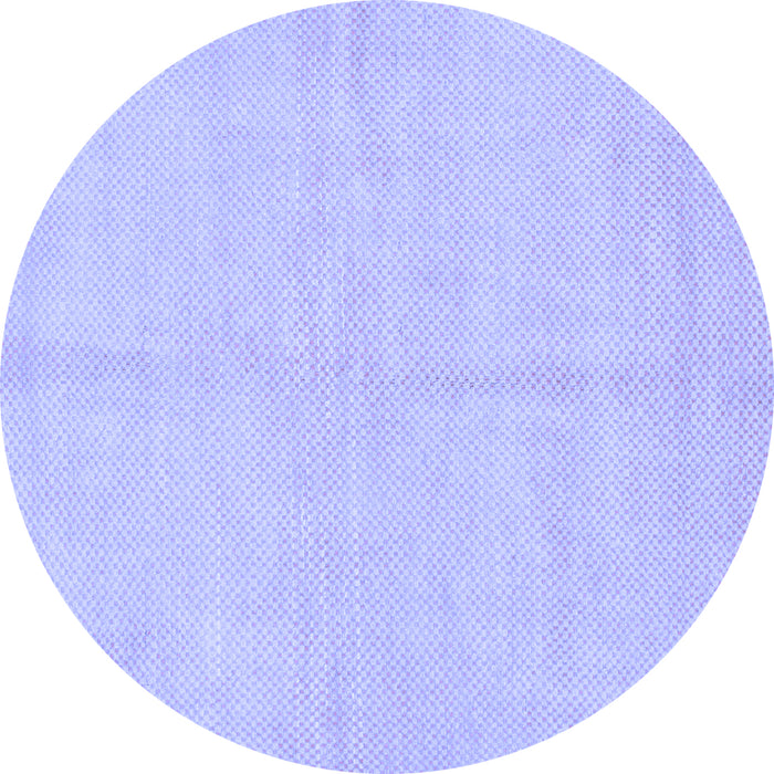 Round Solid Blue Modern Rug, abs1601blu