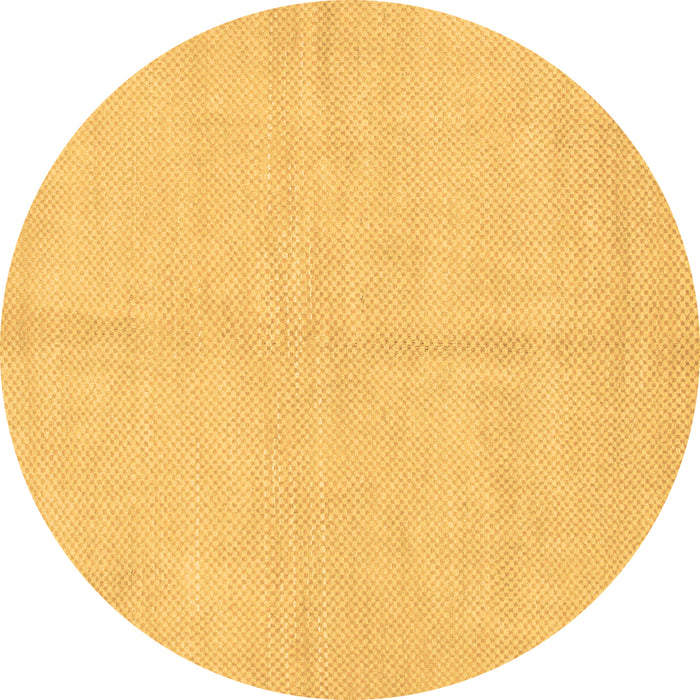 Round Machine Washable Solid Brown Modern Rug, wshabs1601brn