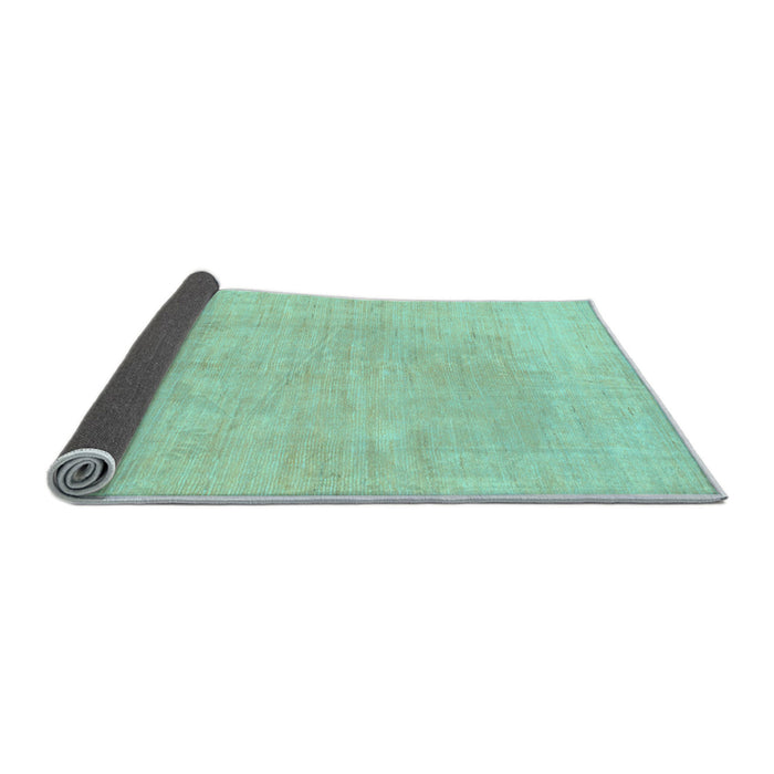 Sideview of Solid Light Blue Modern Rug, abs1602lblu