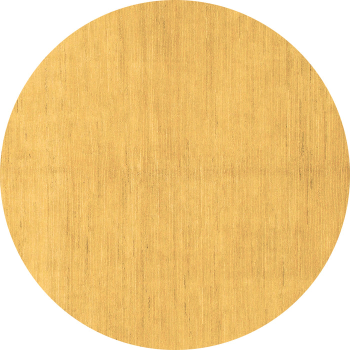 Round Solid Brown Modern Rug, abs1602brn