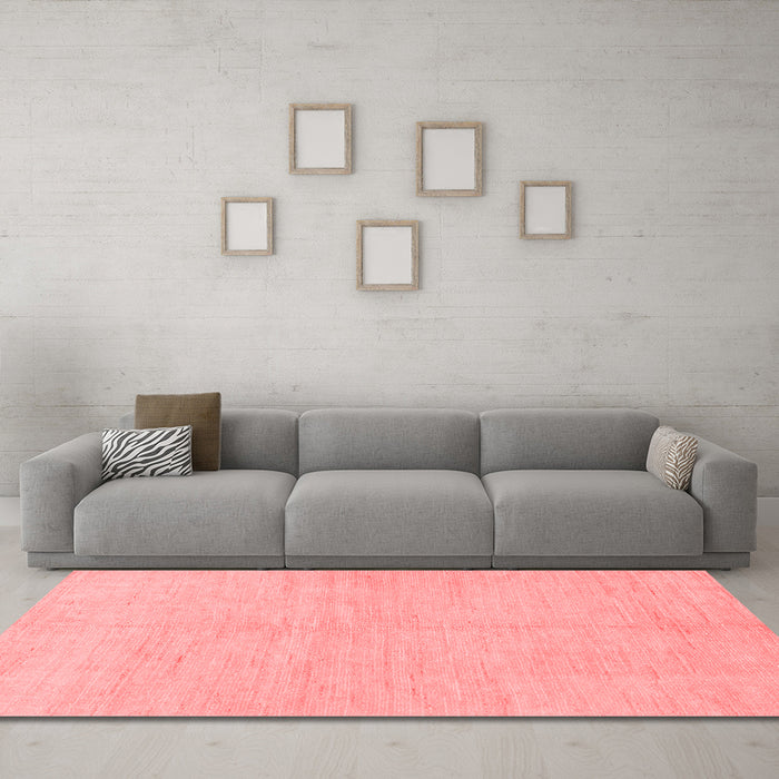 Modern Red Washable Rugs
