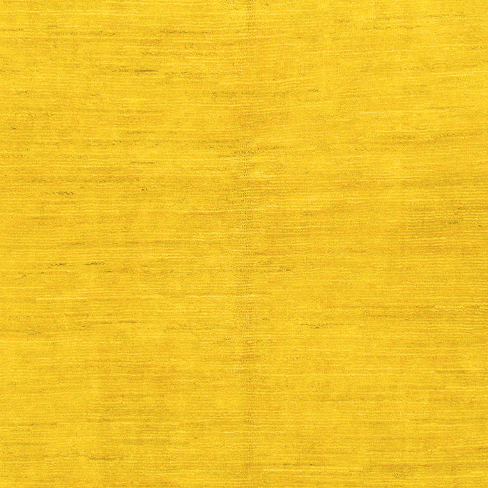 Machine Washable Solid Yellow Modern Rug, wshabs1602yw