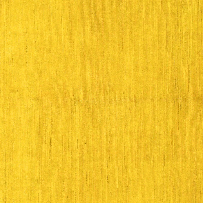 Square Machine Washable Solid Yellow Modern Rug, wshabs1602yw