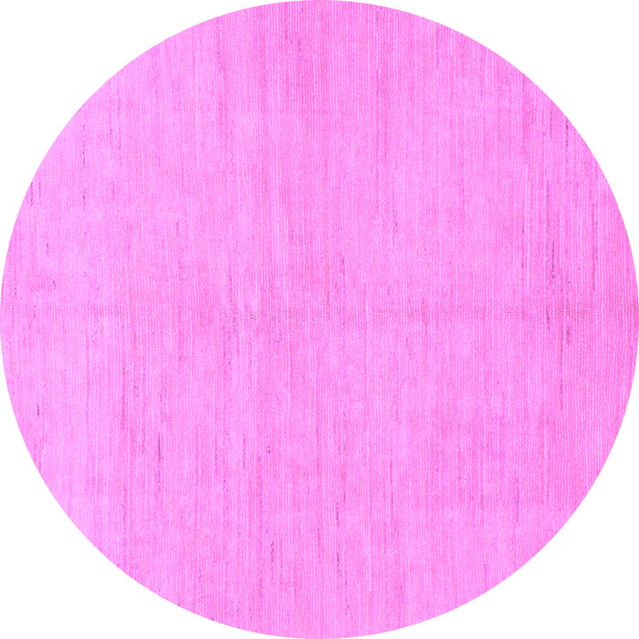 Round Solid Purple Modern Rug, abs1602pur