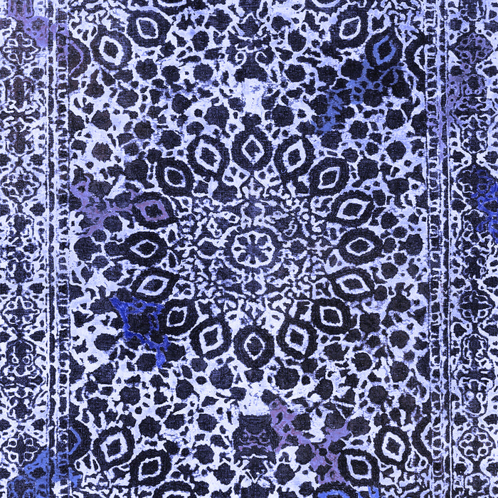 Machine Washable Abstract Blue Modern Rug, wshabs1603blu
