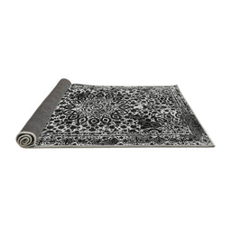 Sideview of Abstract Gray Modern Rug, abs1603gry