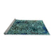 Sideview of Machine Washable Abstract Light Blue Modern Rug, wshabs1603lblu