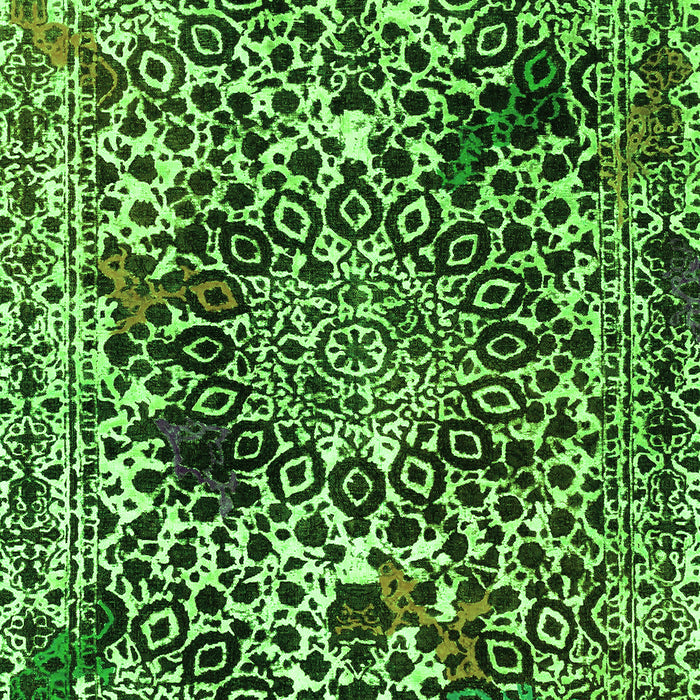 Machine Washable Abstract Green Modern Area Rugs, wshabs1603grn