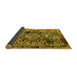 Sideview of Abstract Yellow Modern Rug, abs1603yw