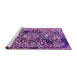 Sideview of Machine Washable Abstract Purple Modern Area Rugs, wshabs1603pur