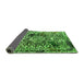 Sideview of Abstract Green Modern Rug, abs1603grn