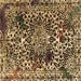 Square Abstract Brown Modern Rug, abs1603brn