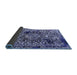 Sideview of Abstract Blue Modern Rug, abs1603blu