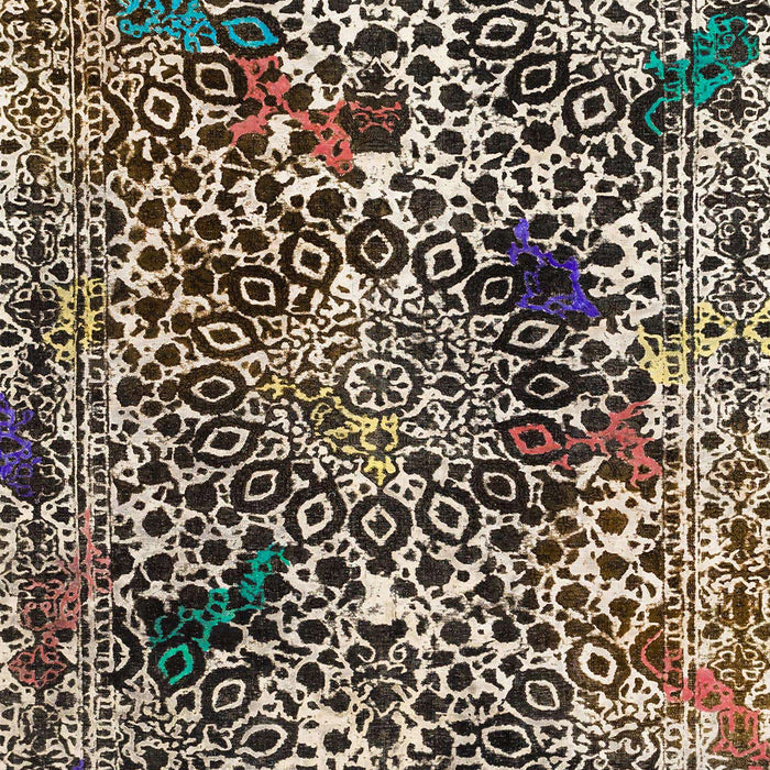 Machine Washable Abstract Tan Brown Rug, wshabs1603