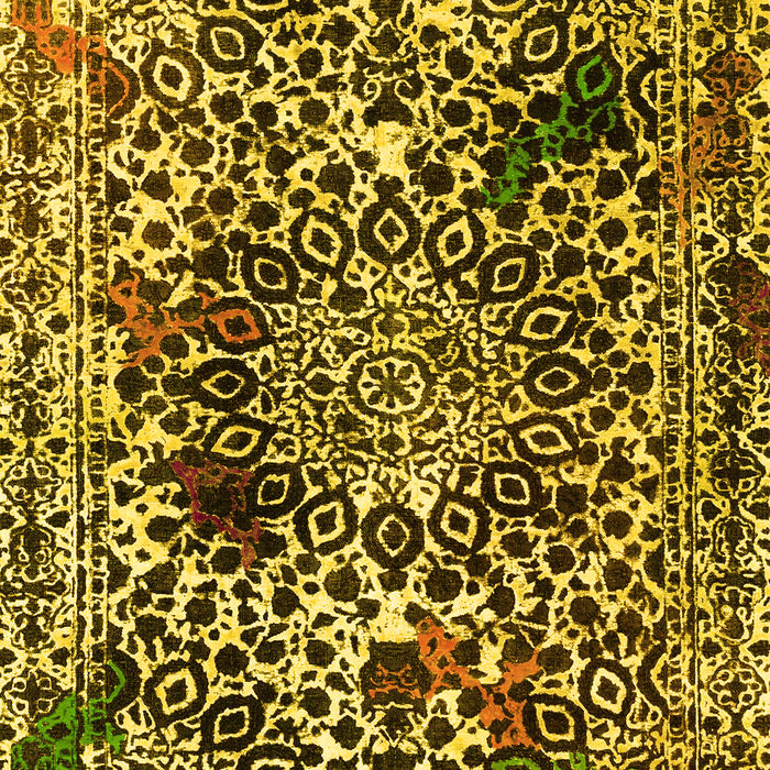 Abstract Yellow Modern Rug, abs1603yw