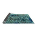 Sideview of Abstract Light Blue Modern Rug, abs1603lblu