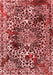 Abstract Red Modern Area Rugs