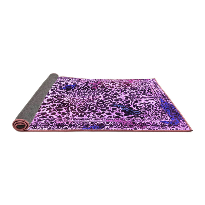 Sideview of Abstract Purple Modern Rug, abs1603pur