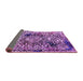 Sideview of Abstract Purple Modern Rug, abs1603pur