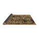 Sideview of Abstract Brown Modern Rug, abs1603brn