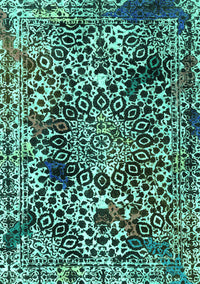 Abstract Turquoise Modern Rug, abs1603turq