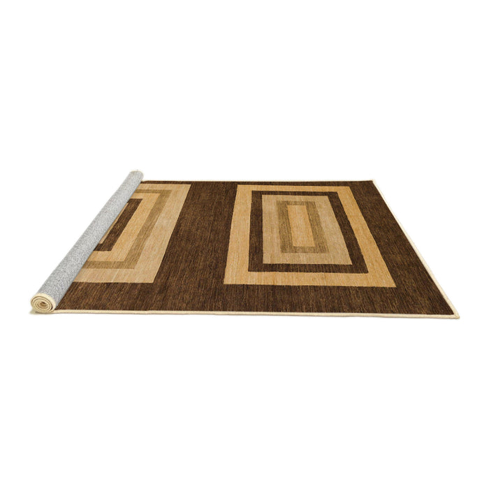 Sideview of Machine Washable Abstract Yellow Rug, wshabs1604