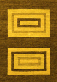 Abstract Yellow Modern Rug, abs1604yw