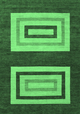 Abstract Emerald Green Modern Rug, abs1604emgrn
