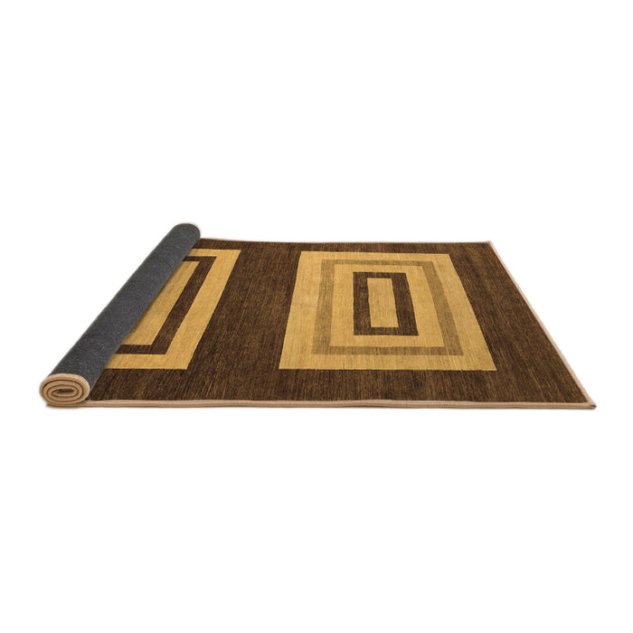 Sideview of Abstract Brown Modern Rug, abs1604brn