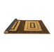 Sideview of Abstract Brown Modern Rug, abs1604brn