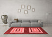 Modern Red Washable Rugs