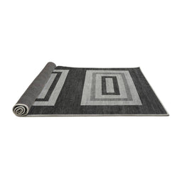 Sideview of Abstract Gray Modern Rug, abs1604gry